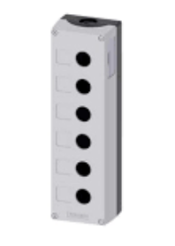 SIEMENS BOTONERA 6 ORIFICIO GRIS 22MM PLASTICO