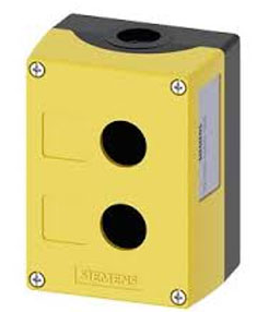 SIEMENS BOTONERA 2 ORIFICIO AMARILLA 22MM PLASTICO