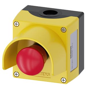 SIEMENS BOTONERA AMAR PLAST C/P EMERG GIRAR P/DESENC Y COLLAR 1NC
