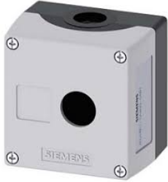 SIEMENS BotOnera 1 orificio gris 22MM plástico SKU: 3SU1801-0AA00-0AB1