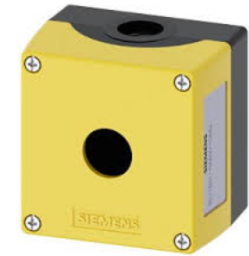 SIEMENS BotOnera 1 orificio amarillo 22MM plástico SKU: 3SU1801-0AA00-0AA2