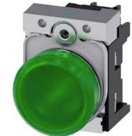 SIEMENS LAMPARA VERDE LED 230VAC -COMP METAL