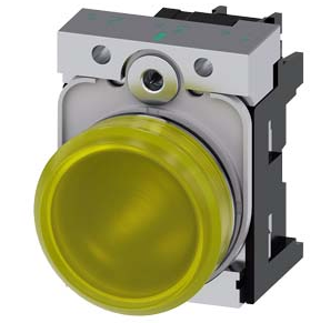 SIEMENS LAMPARA AMARILLA LED 120VAC -COMP METAL