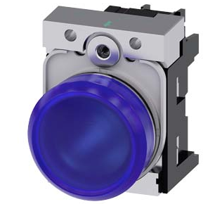 SIEMENS LAMPARA AZUL LED 24V AC/DC -COMP METAL