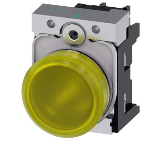 SIEMENS LAMPARA AMARILLA LED 24V AC/DC -COMP METAL