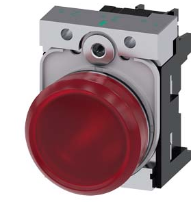 SIEMENS LAMPARA ROJA LED 24V AC/DC -COMP METAL