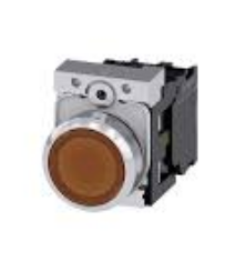 SIEMENS BOTON ILUM ROJO 1NA+LED 24V AC/DC -COMP METAL