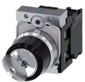 SIEMENS SELECTOR 2 POS SOST 1NA C/LLAVE EXT-C -COMP METAL