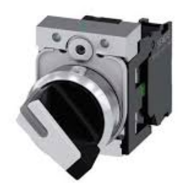 SIEMENS SELECTOR ILUM 2 POS SOST 1NA S/LED -COMP METAL