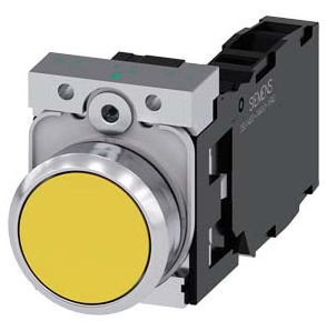 SIEMENS BOTON AMARILLO 1NA+1NC -COMP METAL