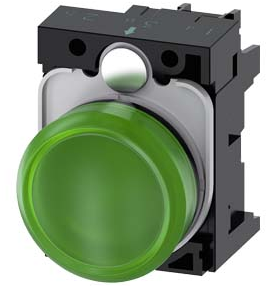 SIEMENS LAMPARA VERDE LED 220VAC -COMP PLAST