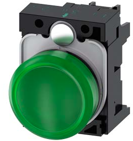 SIEMENS LAMPARA VERDE LED 120VAC -COMP PLAST