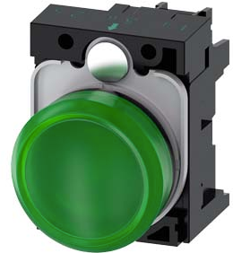 SIEMENS LAMPARA VERDE LED 24V AC/DC -COMP PLAST