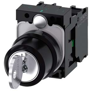 SIEMENS Selector llave RONIS 3 pos sost ext todas SKU: 3SU1100-4BL11-1NA0