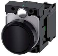 SIEMENS Botón negro 1NA -comp plástico SKU: 3SU1100-0AB10-1BA0
