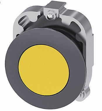 SIEMENS CABEZA BOTON 30MM AMARILLO C/ANILLO METAL