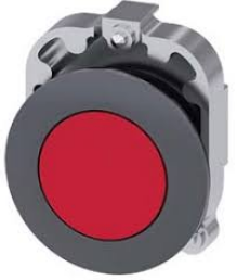 SIEMENS CABEZA BOTON 30MM ROJO C/ANILLO METAL