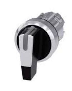 SIEMENS CABEZA SELECTOR MANIJA LARGA ILUM 3 POS BLANCO SOST METAL