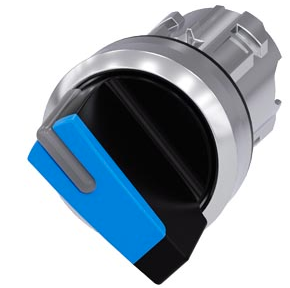 SIEMENS Cabeza Selector Ilum 2 pos azul sost metal SKU: 3SU1052-2BF50-0AA0