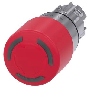 SIEMENS PARO DE EMERGENCIA ILUMINABLE 22MM METAL DESENC POR GIRO