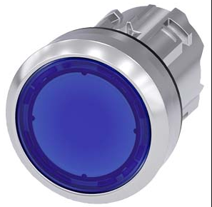 SIEMENS CABEZA BOTON ILUM AZUL METAL