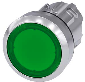 SIEMENS Cabeza Botón Ilum verde metal SKU: 3SU1051-0AB40-0AA0