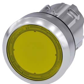 SIEMENS CABEZA BOTON ILUM AMARILLO METAL