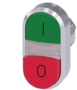 SIEMENS CABEZA BOTON DOBLE VERDE-ROJO METAL