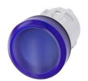SIEMENS CABEZA LAMPARA AZUL PLAST