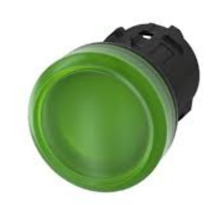 SIEMENS CABEZA LAMPARA VERDE PLAST