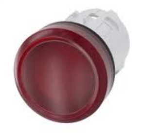 SIEMENS CABEZA LAMPARA ROJA PLAST