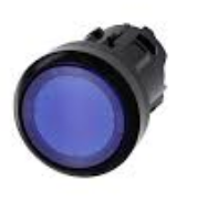 SIEMENS Cabeza Botón Ilum azul plástico SKU: 3SU1001-0AB50-0AA0
