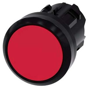 SIEMENS CABEZA BOTON ROJO PLASTICO SOSTENIDO
