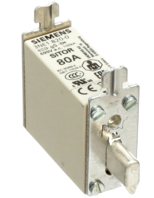 SIEMENS FUSIBLE NH000 80A gS 690VAC 250VDC C/INDIC FUSION