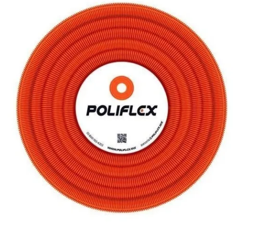 POLIFLEX NARANJA S/GUIA 3/4 (19mm) ROLLO 50MTS