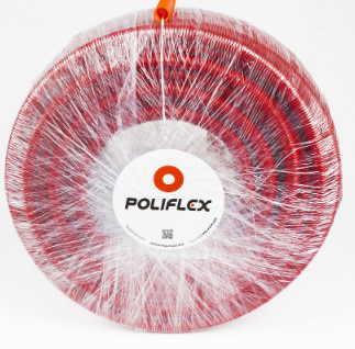 POLIFLEX rojo prinsa 3/4"" (19mm) rollo 50mts c/GU SKU: POLIFLEX34-EX