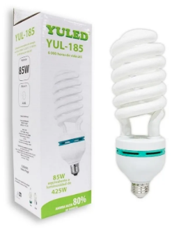 YULED FOCO ESPIRAL AHORRADOR 85W 6500K (EQUIV. 425W)