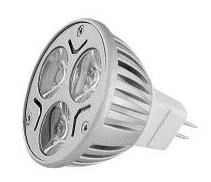 JWJ FOCO MR16 LED 120V 3X1W 2700K RAYADO
