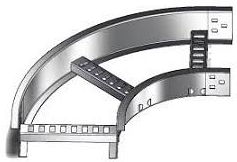 INDALUM CURVA HORIZONTAL ANCHO 4 RADIO 8 90 GRADOS