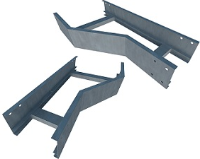 CROSSLINE CURVA HORIZONTAL CHAROLA 20" RADIO 8 90 GRADOS