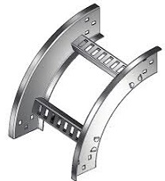 INDALUM CURVA VERTICAL EXTERIOR ANCHO 4" RADIO 8 90 GRADOS