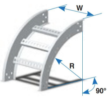 CROSSLINE CURVA VERTICAL INTERIOR A 90° DUCTO DE 150X75MM C/TAPA