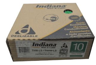 INDIANA CABLE 10 BLANCO THHW CAJA 100 MTS