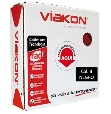 VIAKON CABLE 10 ROJO THHW METRO