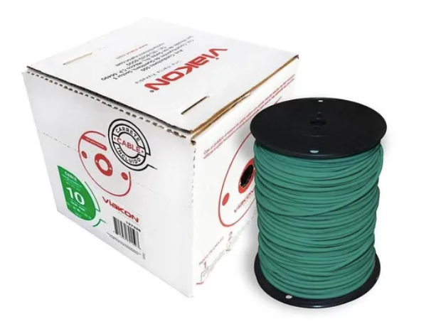 VIAKON CABLE 10 VERDE THHW METRO