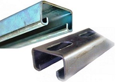 ANCLO UNICANAL C-14 SOLIDO 3mt 4X2cm AZUL
