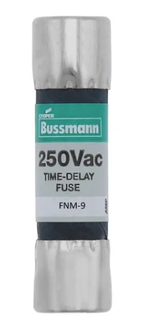 BUSS Fusible Fibra Fusetron Retar 500V 9 AMPS FNQ-9 SKU: FNQ-09