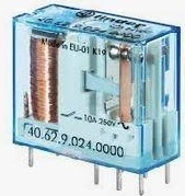 FINDER RELVADOR 24V DC 2CO 10AMP