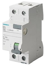SIEMENS INTERRUPTOR DIFERENCIAL 1P + N 25A SENS 30mA 2 MODS