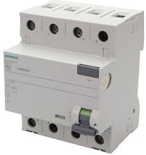 SIEMENS INTERRUPTOR DIFERENCIAL 4P 40A 300mA 400V